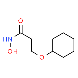 Propanamide, 3-(cyclohexyloxy)-N-hydroxy- (9CI)结构式