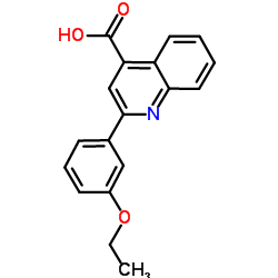 2-(3-ETHOXY-PHENYL)-QUINOLINE-4-CARBOXYLIC ACID结构式