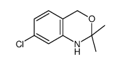 2H-3,1-BENZOXAZINE, 7-CHLORO-1,4-DIHYDRO-2,2-DIMETHYL结构式