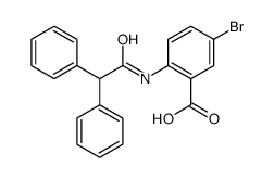 5-Bromo-2-[(diphenylacetyl)amino]benzoic acid结构式
