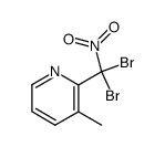 2-(dibromo-nitro-methyl)-3-methyl-pyridine结构式