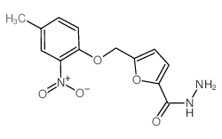 5-[(4-Methyl-2-nitrophenoxy)methyl]-2-furohydrazide Structure
