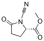 Proline, 1-cyano-5-oxo-, methyl ester (9CI) picture