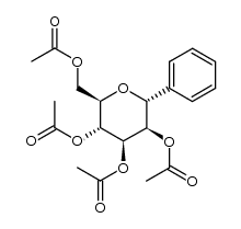 (2,3,4,6-tetra-O-acetyl-α-D-mannopyranosyl)benzene结构式