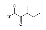 2-Pentanone,1,1-dichloro-3-methyl- Structure