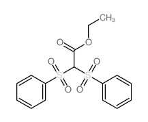 ethyl 2,2-bis(benzenesulfonyl)acetate Structure
