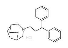 3-(3,3-Diphenylpropyl)-3-azabicyclo(3.2.2)nonanehydrochloride结构式