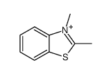 2,3-dimethylbenzothiazol-3-ium Structure