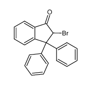 2-bromo-3,3-diphenyl-indan-1-one结构式