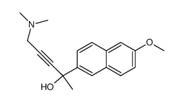 2-(6'-methoxy-2'-naphthyl)-5-dimethylamino-3-pentyn-2-ol结构式