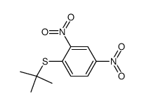 1-(tert-butylsulfanyl)-2,4-dinitrobenzene Structure