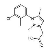 2-[1-(3-chloro-2-methylphenyl)-2,5-dimethylpyrrol-3-yl]acetic acid Structure