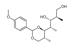 [2R,3R,4S,4(4R,5R)]-4-[5-methyl-2-(4-methoxyphenyl)-[1,3]dioxan-4-yl]-2-methyl-pentan-1,3-diol结构式