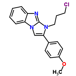 1-(3-Chloropropyl)-2-(4-methoxyphenyl)-1H-imidazo[1,2-a]benzimidazole结构式