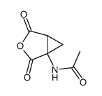 1-(acetylamino)cyclopropane-1,2-dicarboxylic acid anhydride结构式