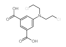 5-[bis(2-chloroethyl)amino]benzene-1,3-dicarboxylic acid结构式