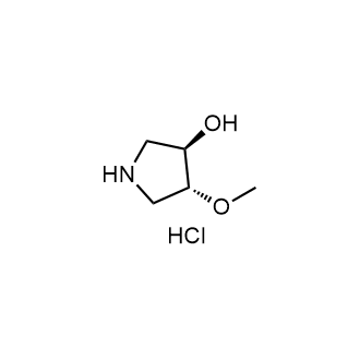 (3R,4R)-4-Methoxypyrrolidin-3-ol hydrochloride structure