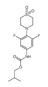 isobutyl 4-(1,1-dioxidothiomorpholin-4-yl)-3,5-difluorophenylcarbamate Structure