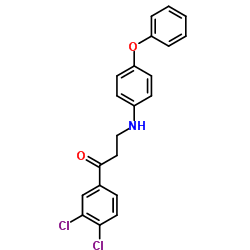 1-(3,4-Dichlorophenyl)-3-[(4-phenoxyphenyl)amino]-1-propanone结构式