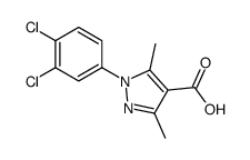 1-(3,4-dichlorophenyl)-3,5-dimethylpyrazole-4-carboxylic acid结构式