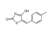 (5Z)-5-(4-Methylbenzylidene)-1,3-thiazolidine-2,4-dione结构式