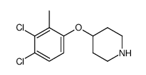 4-(3,4-dichloro-2-methylphenoxy)piperidine Structure