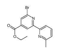 ethyl 2-bromo-6-(6-methylpyridin-2-yl)pyridine-4-carboxylate Structure