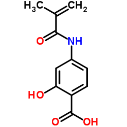 4-Methylacrylamidesalicylic acid Structure