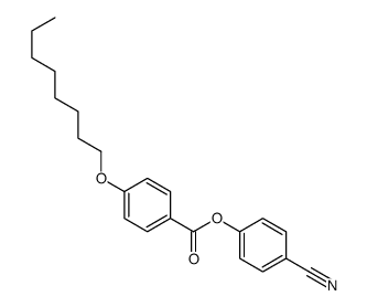 4-(Octyloxy)benzoic acid 4-cyanophenyl ester Structure