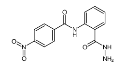 2-(4-nitrobenzoylamino)benzoylhydrazine结构式