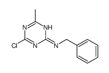 N-benzyl-4-chloro-6-methyl-1,3,5-triazin-2-amine Structure