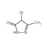 4-bromo-5-methyl-2,4-dihydropyrazol-3-one Structure