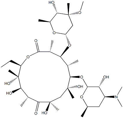 (8R)-8-Hydroxyerythromycin结构式