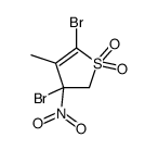 3,5-dibromo-4-methyl-3-nitro-2H-thiophene 1,1-dioxide Structure
