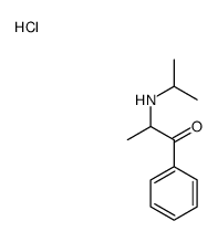 1-phenyl-2-(propan-2-ylamino)propan-1-one,hydrochloride结构式