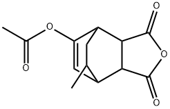 5-Acetyloxy-3a,4,7,7a-tetrahydro-8-methyl-4,7-ethanoisobenzofuran-1,3-dione structure