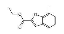 Ethyl 7-methyl-1-benzofuran-2-carboxylate结构式