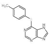 6-(4-methylphenyl)sulfanyl-5H-purine结构式