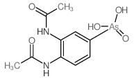 (3,4-diacetamidophenyl)arsonic acid Structure