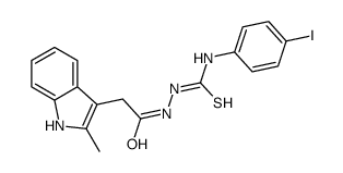 1-(4-iodophenyl)-3-[[2-(2-methyl-1H-indol-3-yl)acetyl]amino]thiourea Structure