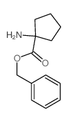 Cyclopentanecarboxylicacid, 1-amino-, phenylmethyl ester结构式