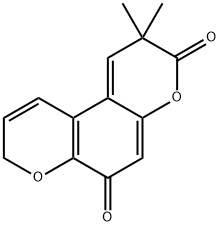 2,2-Dimethylbenzo[1,2-b:4,3-b']dipyran-3,6(2H,8H)-dione结构式
