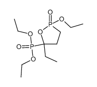 2-oxo-2-ethoxy-5-ethyl-5-diethylphosphono-1,2-oxaphospholane Structure