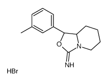 (1R,8aR)-1-(3-methylphenyl)-1,5,6,7,8,8a-hexahydro-[1,3]oxazolo[3,4-a]pyridin-3-imine,hydrobromide Structure