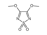 1,2,5-Thiadiazole, 3,4-dimethoxy-, 1,1-dioxide Structure