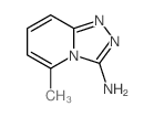 s-Triazolo[4,3-a]pyridine, 3-amino-5-methyl-结构式