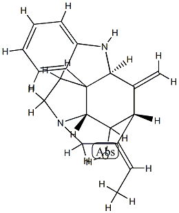 (19E)-16,17,19,20-Tetradehydrocuran-14-ol structure