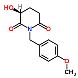 (3S)-3-Hydroxy-1-(4-methoxybenzyl)-2,6-piperidinedione Structure