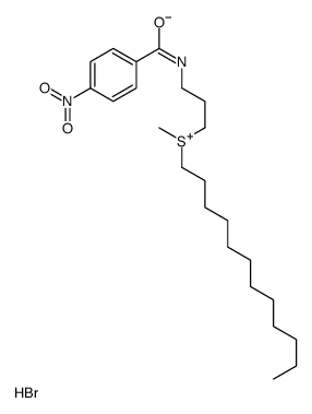 dodecyl-methyl-[3-[(4-nitrobenzoyl)amino]propyl]sulfanium,bromide Structure