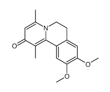 9,10-dimethoxy-1,4-dimethyl-6,7-dihydrobenzo[a]quinolizin-2-one结构式